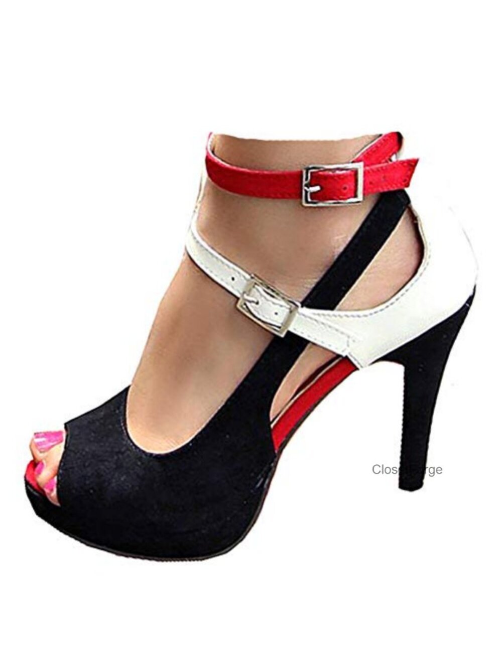 Women's High Heel Ankle Strap Sandals Dress Heels 3.15"